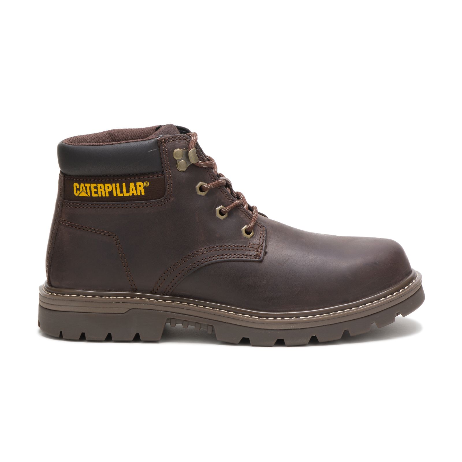 Caterpillar Outbase Steel Toe - Mens Steel Toe Boots - Coffee - NZ (187CSPQTU)